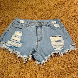 Denim Shorts with holes